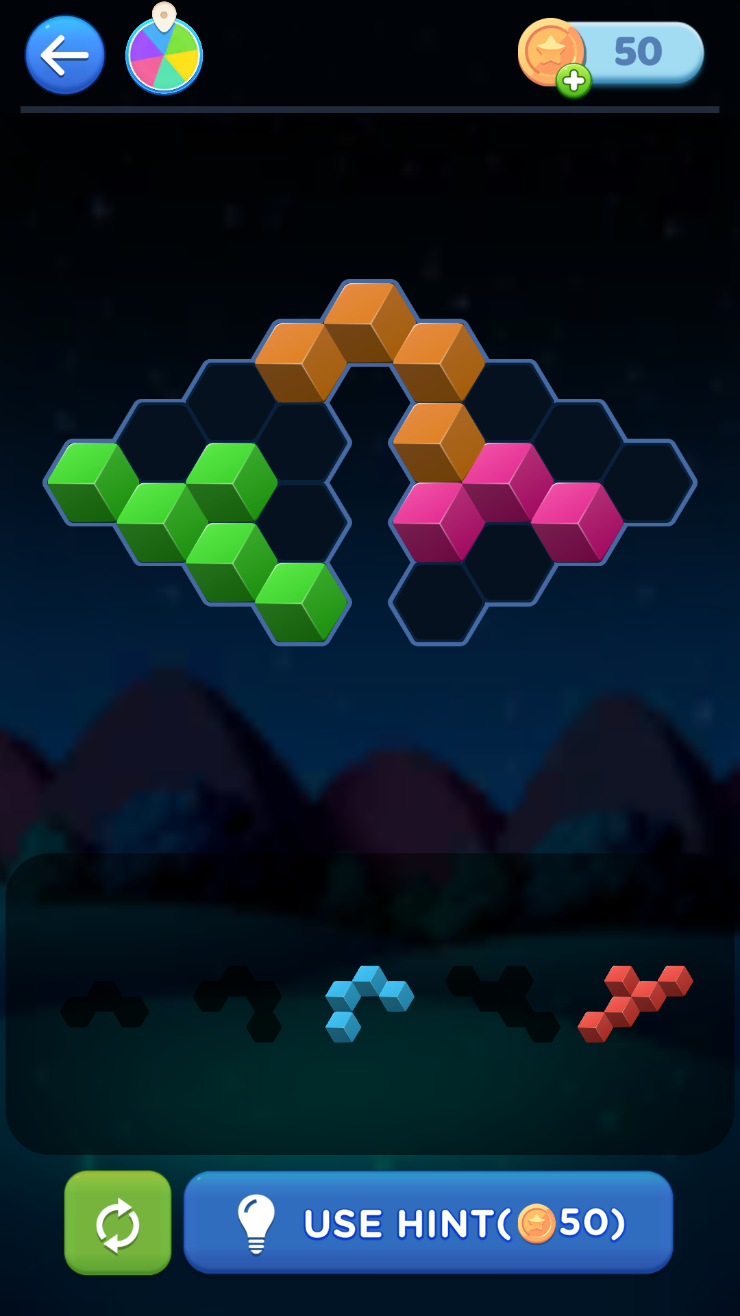 Скриншот игры Block Puzzle Game - Hexa Quest