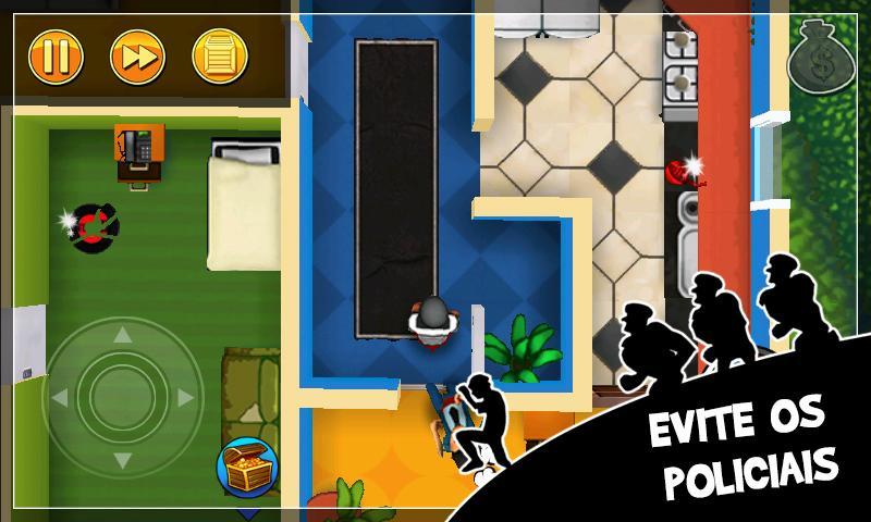 Captura de Tela do Jogo Robbery Bob - ladrão engraçado