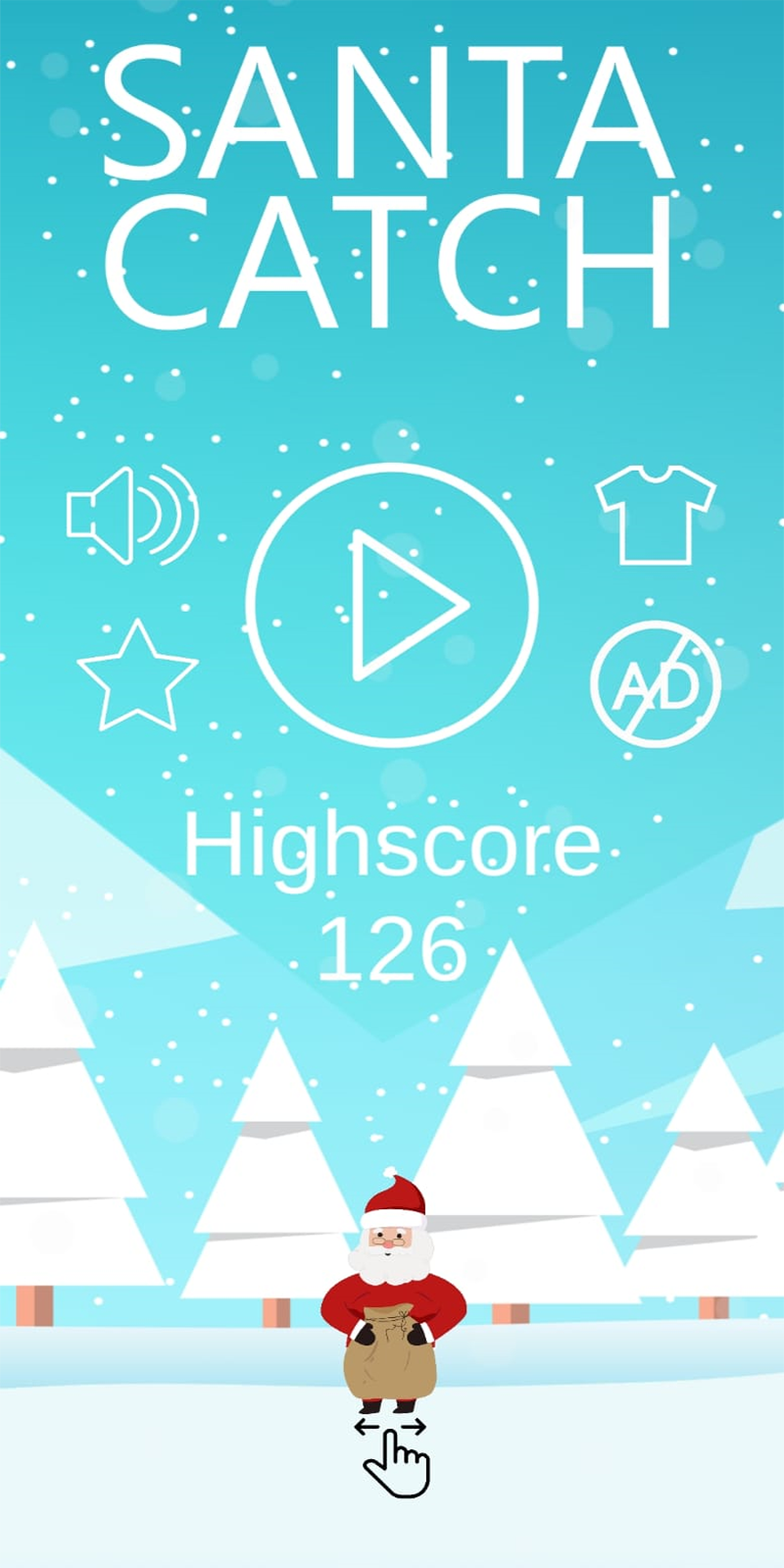 Santa Catch Game Screenshot