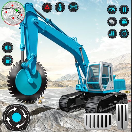 Heavy Excavator Rock Mining screenshot game