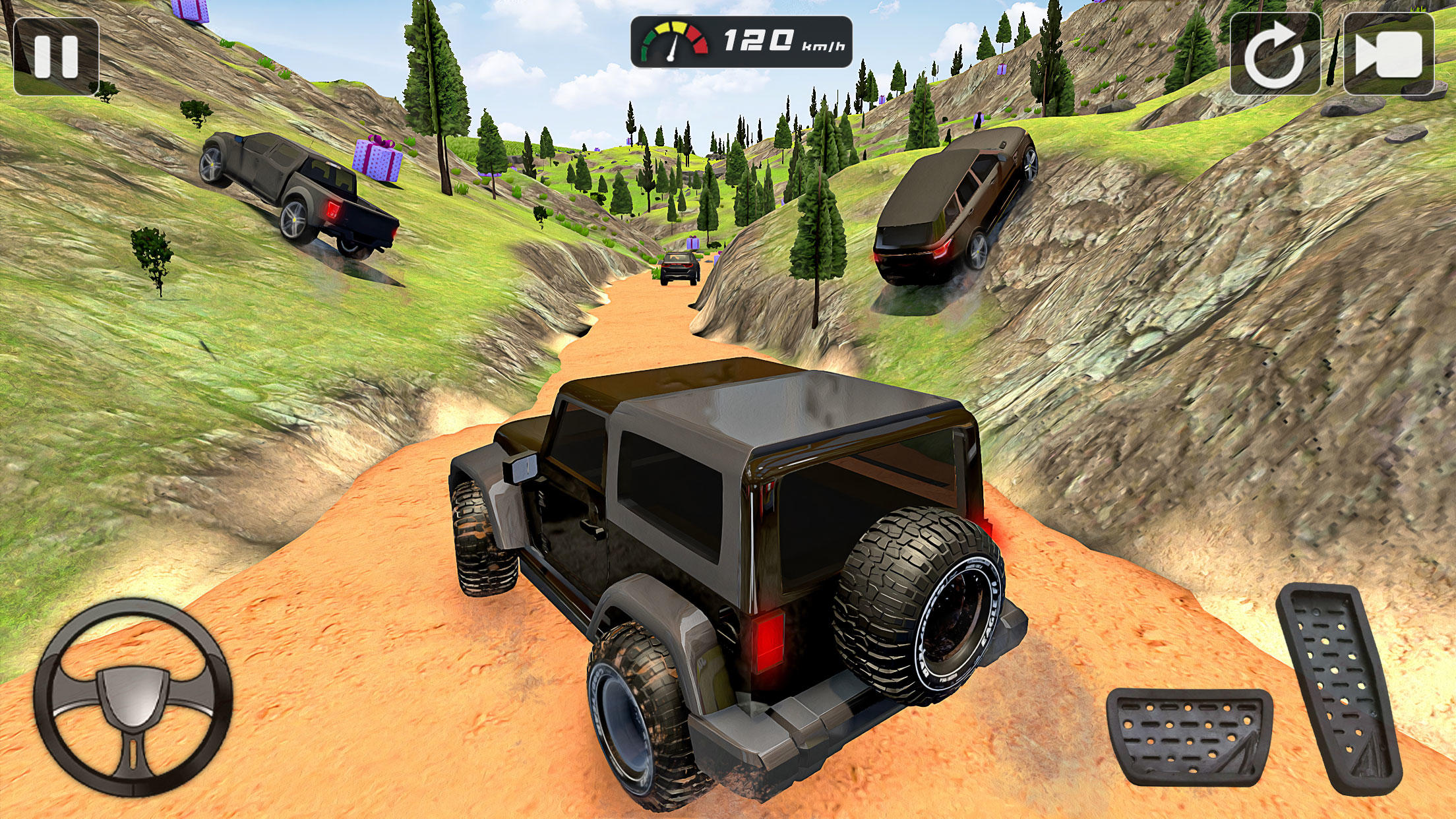 Screenshot of Offroad Jeep Driving Car Games