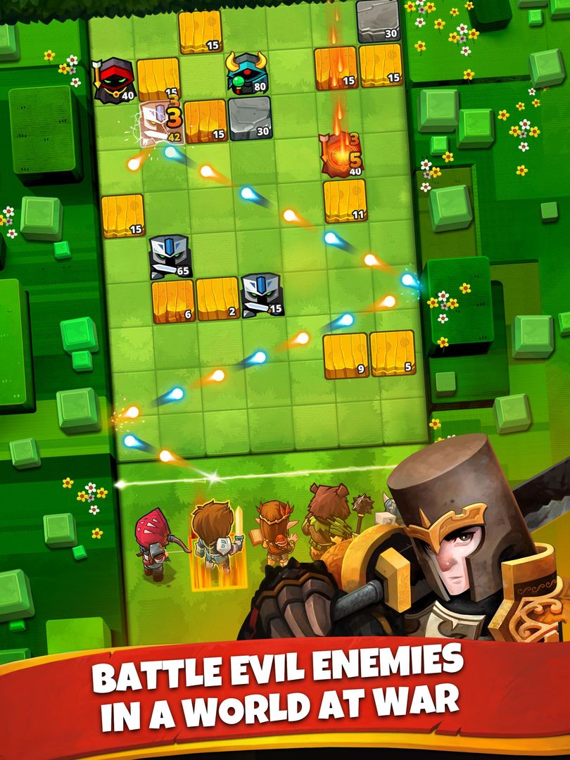 Battle Bouncers - RPG Legendary Brick Breakers screenshot game