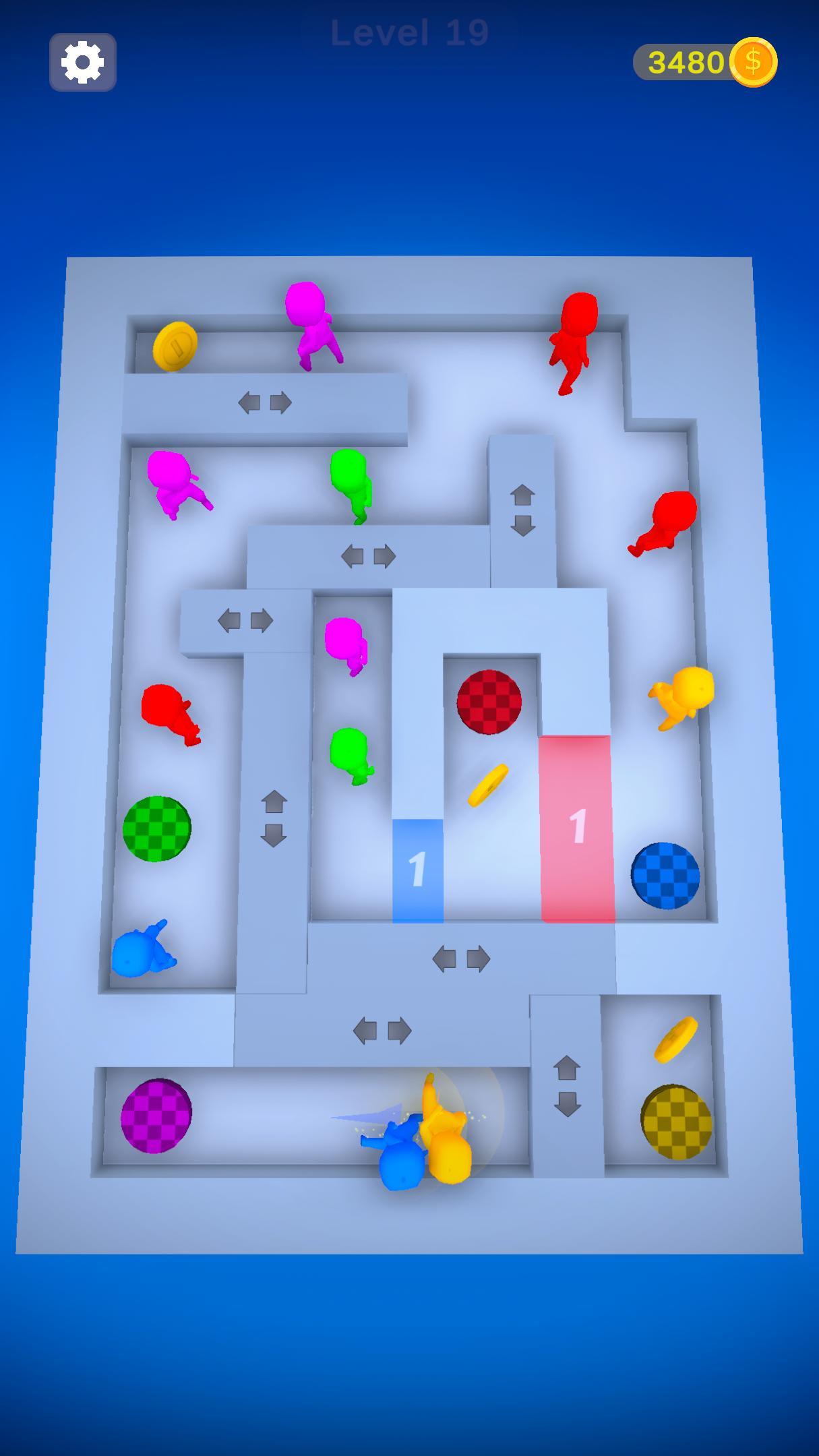 Crowds Maze Puzzle 게임 스크린 샷