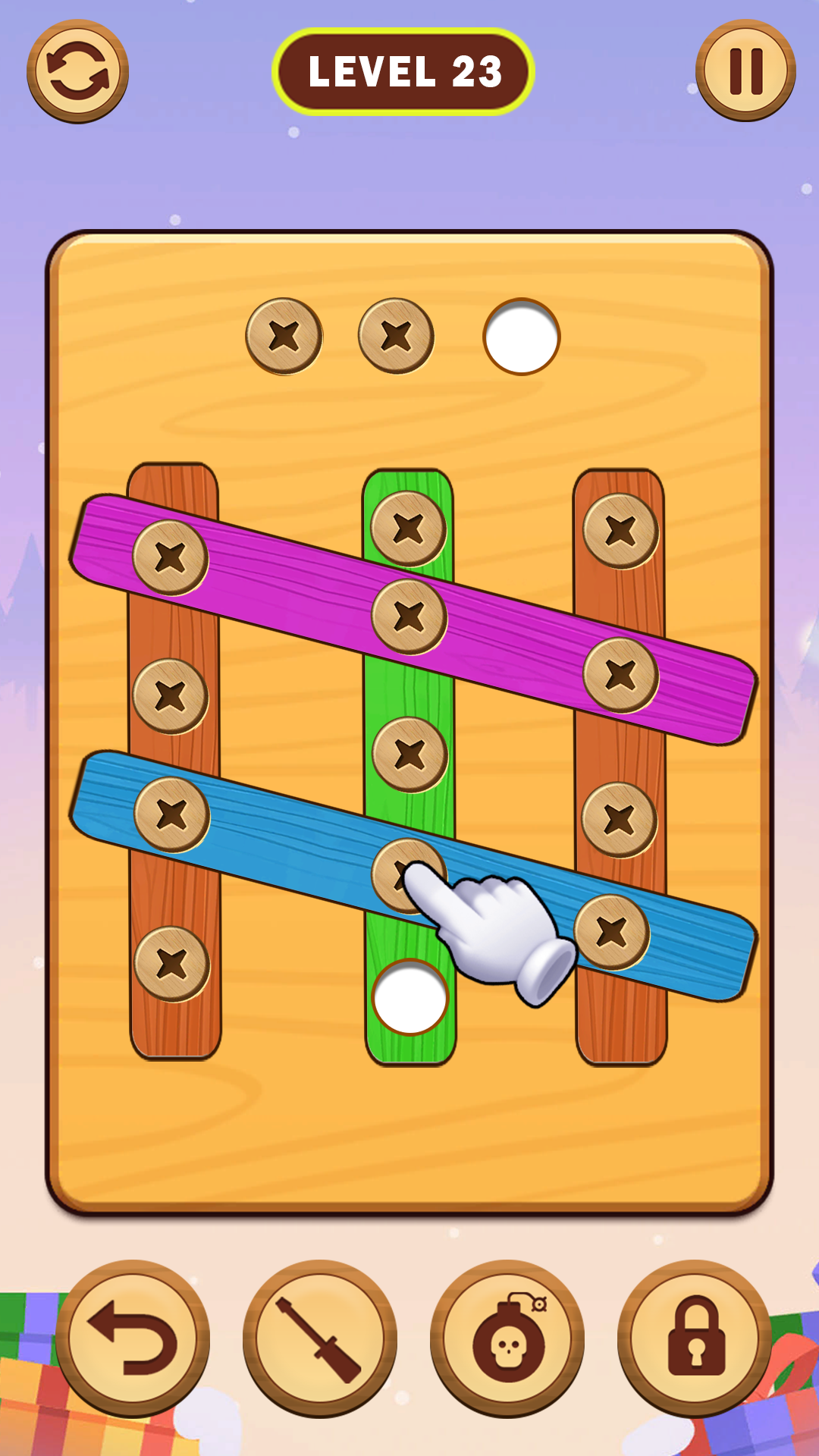 Скриншот игры Unscrew Jam: Nuts & Bolts Pin