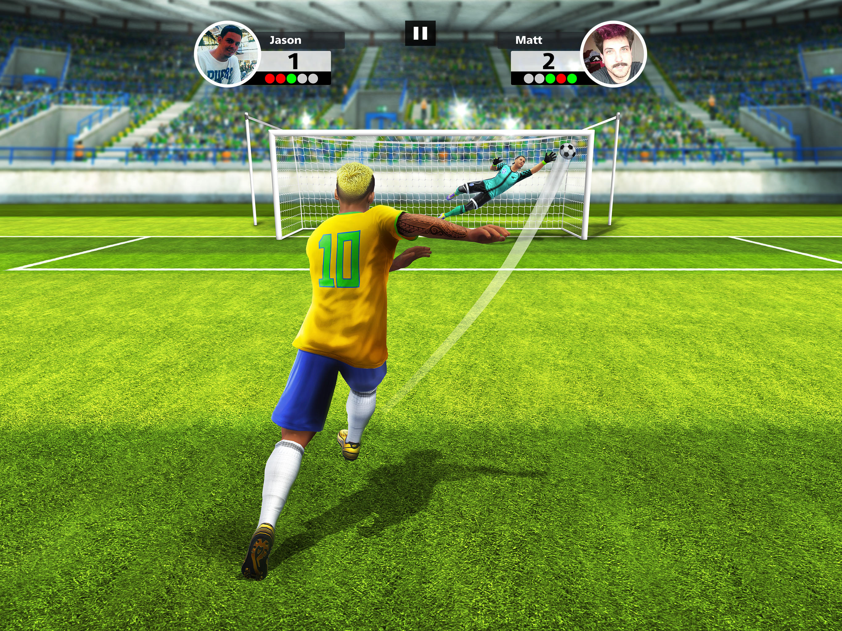 Captura de Tela do Jogo Football Strike: Online Soccer
