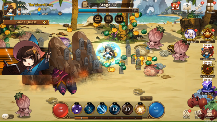 Wizardian RPG Idle Wizard Game android iOS apk download for free