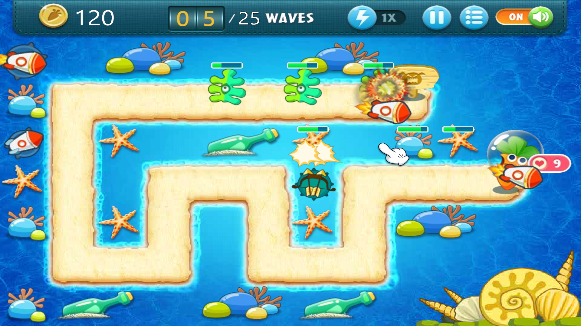 Carrot TD, Undersea & Desert android iOS-TapTap