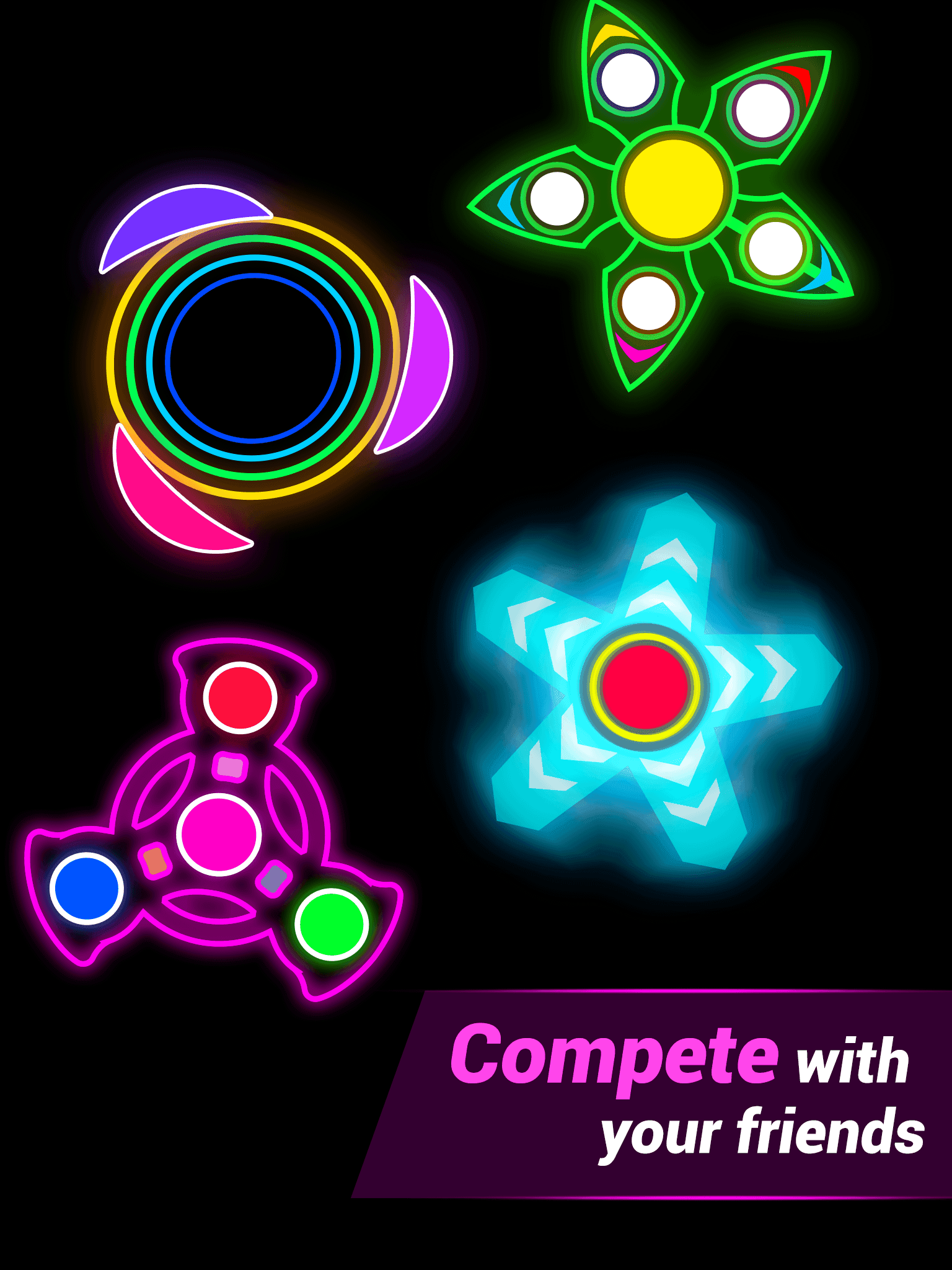 Draw Finger Spinner Game Screenshot