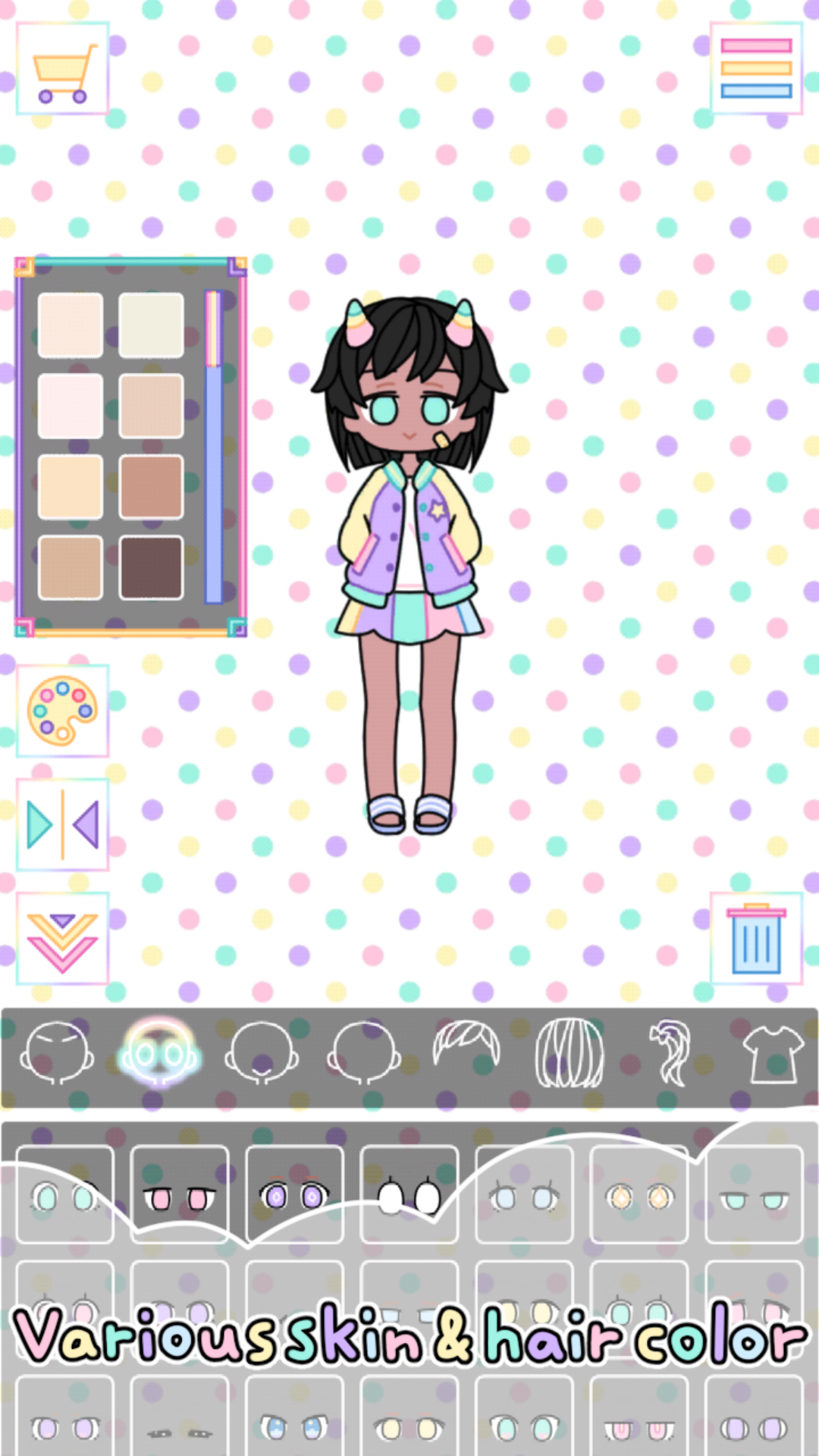Pastel Girl : Dress Up Game Game Screenshot