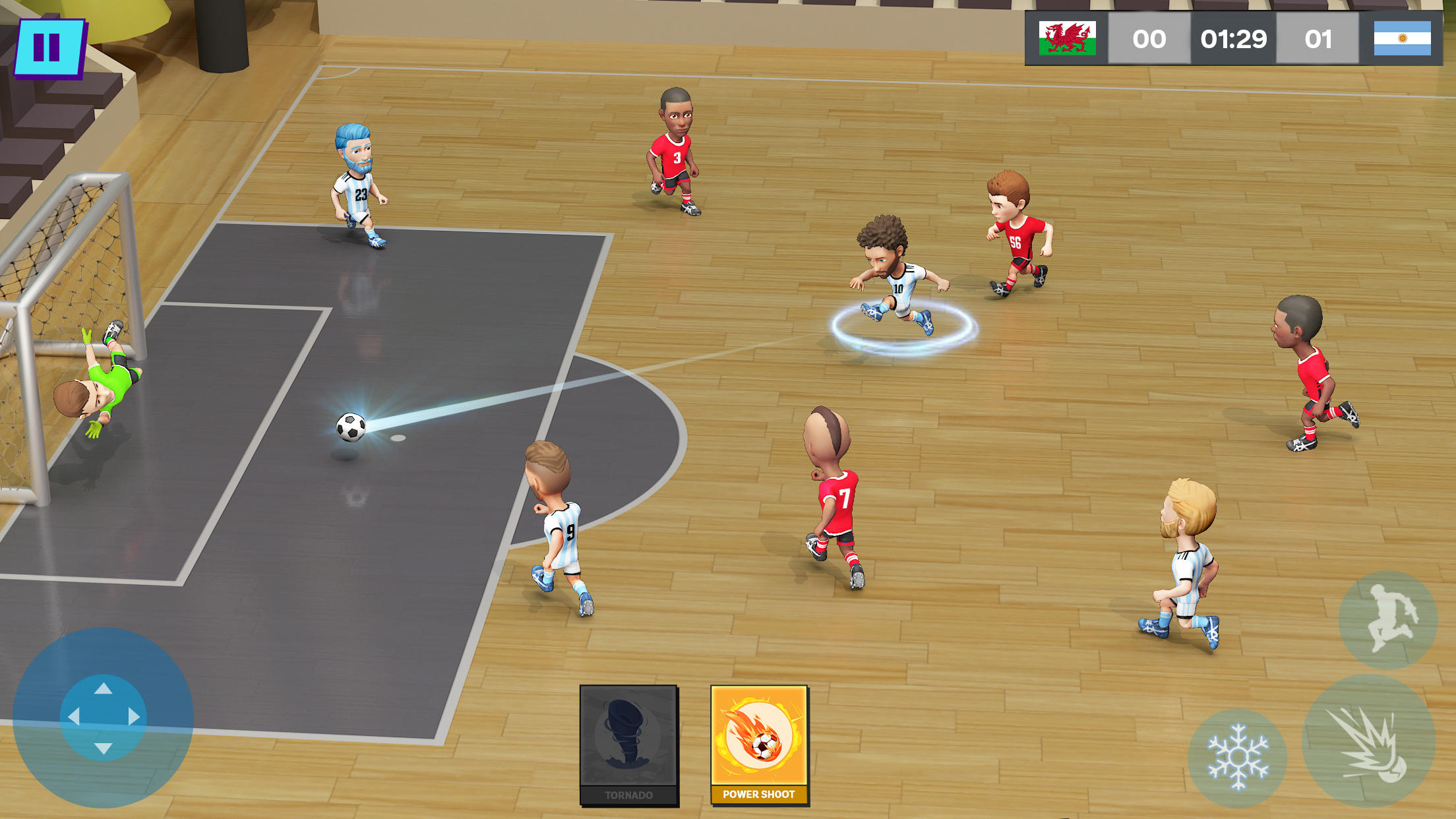 Indoor Futsal: Mobile Soccer ภาพหน้าจอเกม