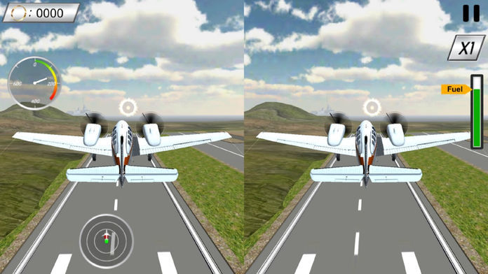 VR Airplane Simulator : 3D Virtual Reality Game-s遊戲截圖