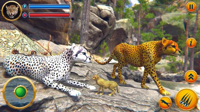 Wild Cheetah Family Simulator 게임 스크린샷