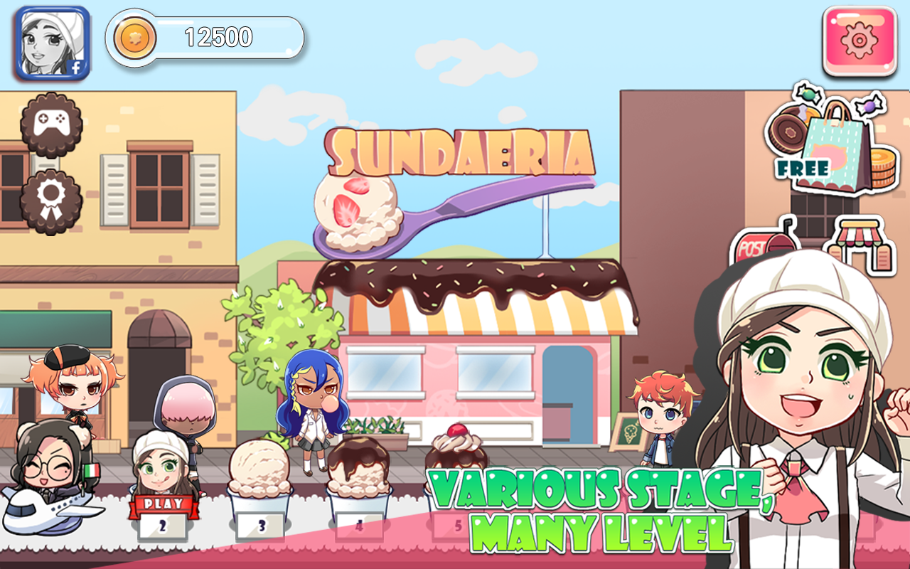 Jean's Sundaeria Game Screenshot