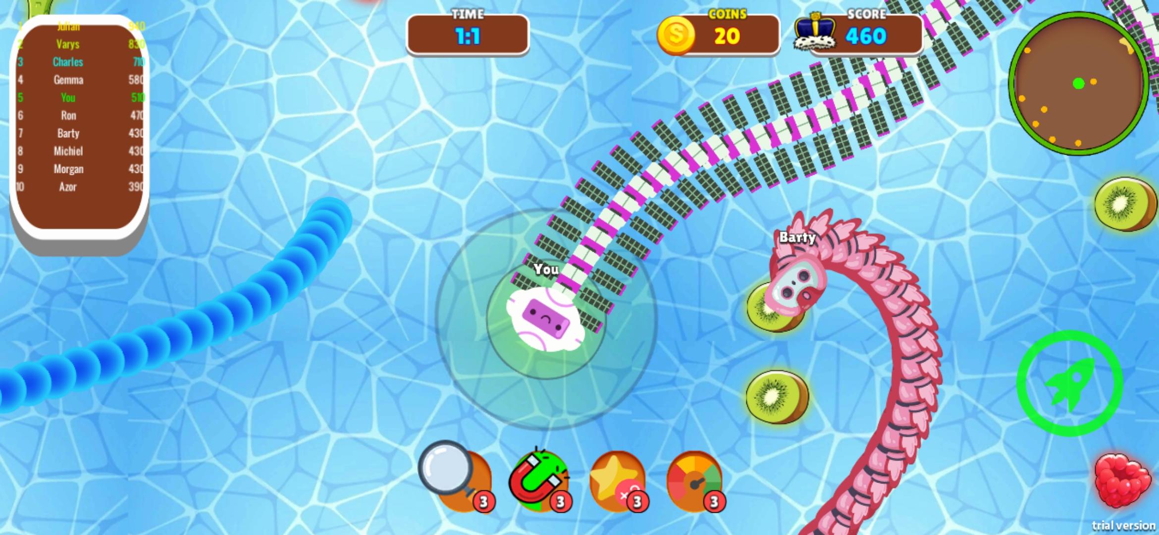 Snake Zone.io Worm Rush.io Game Screenshot