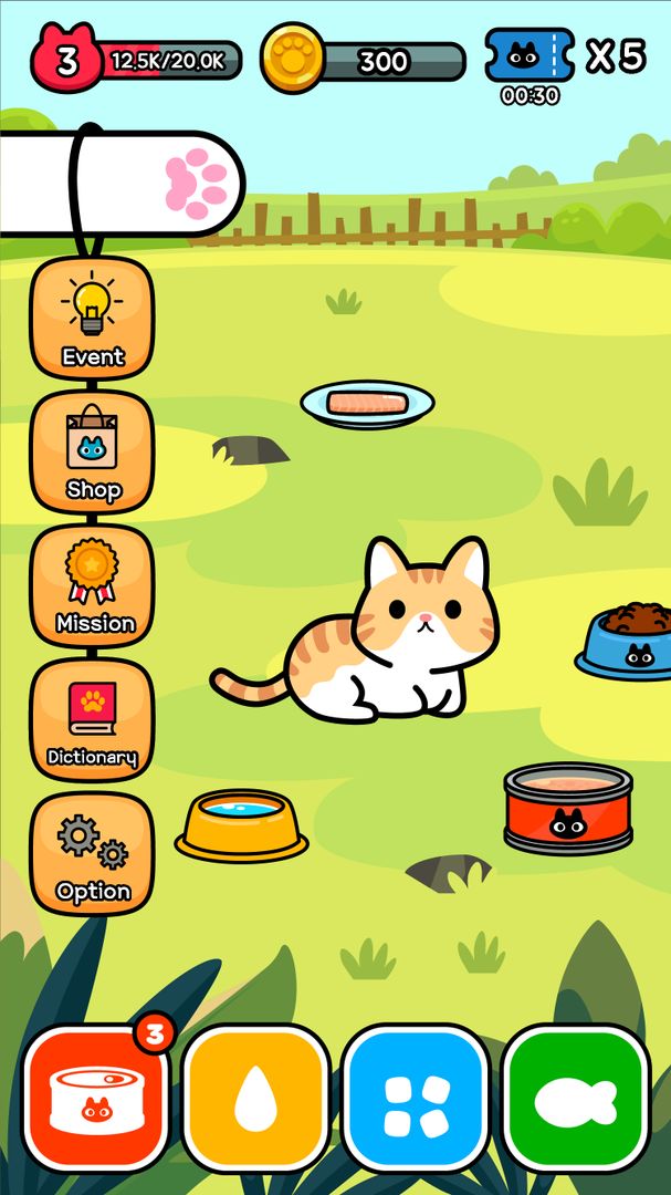 Screenshot of Taming a stray cat