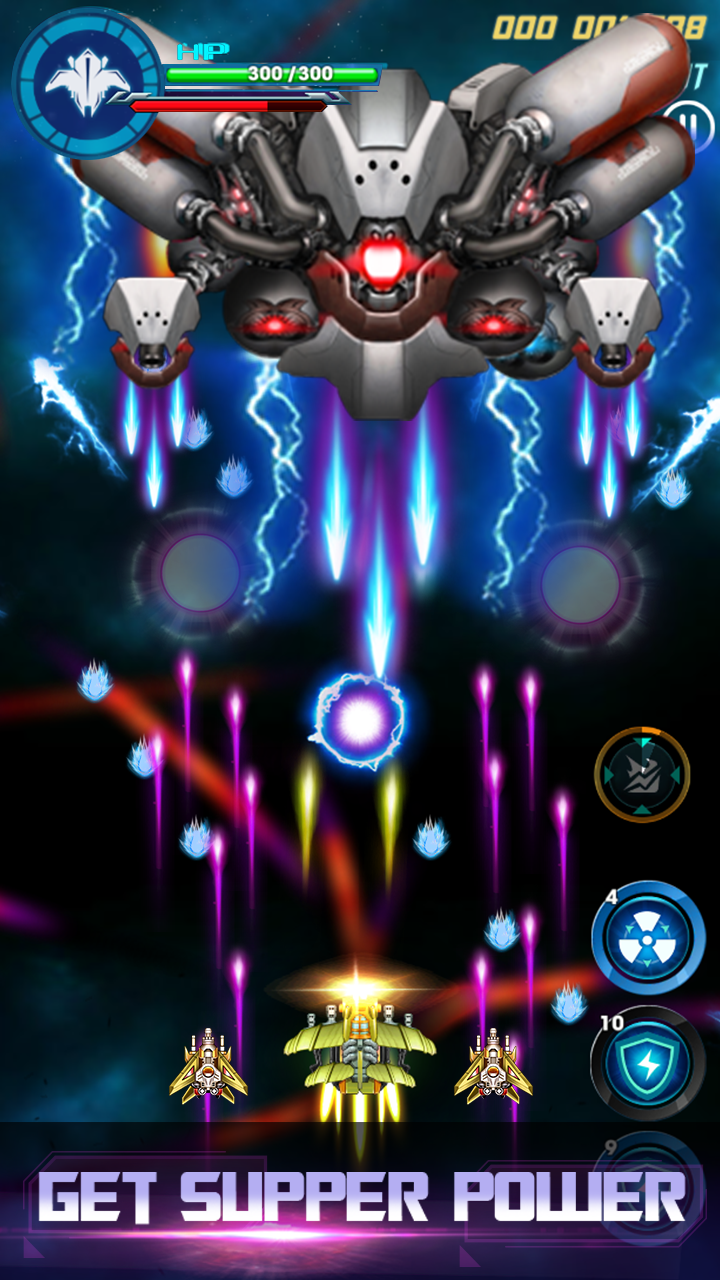 Galaxy Shooter Sky Invaders Game Screenshot