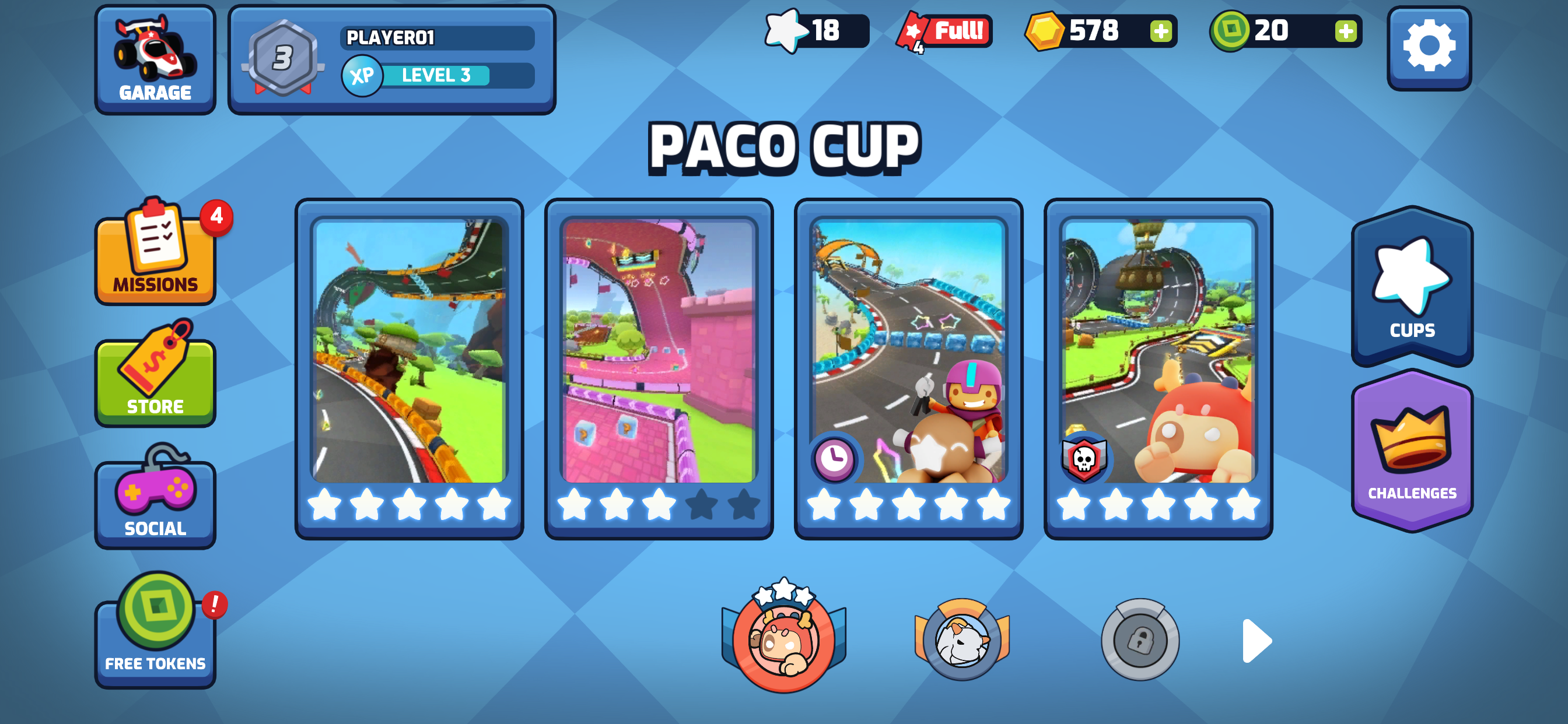 スターリットカートレーシング ゲームのスクリーンショット