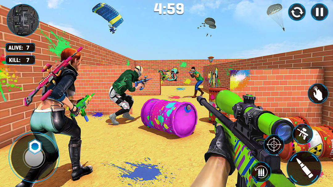 Screenshot of Paintball Gun Shooting Game 3D