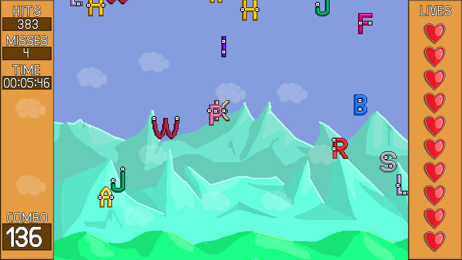 Destroy All Letters ภาพหน้าจอเกม