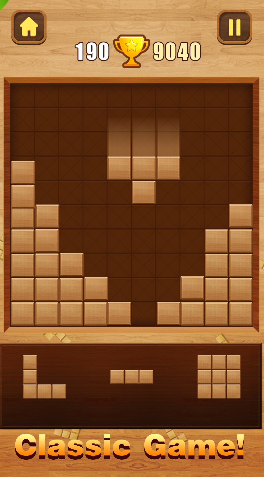 Wood Block Puzzle Game Screenshot
