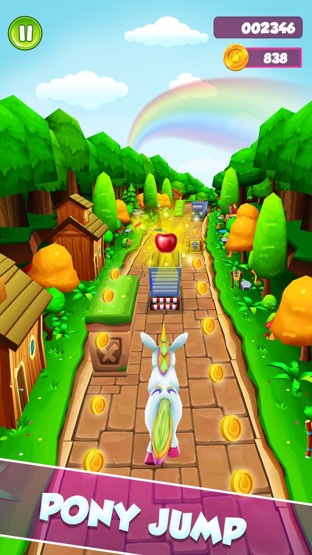 Screenshot of Unicorn Run Rush: Endless Runner Games