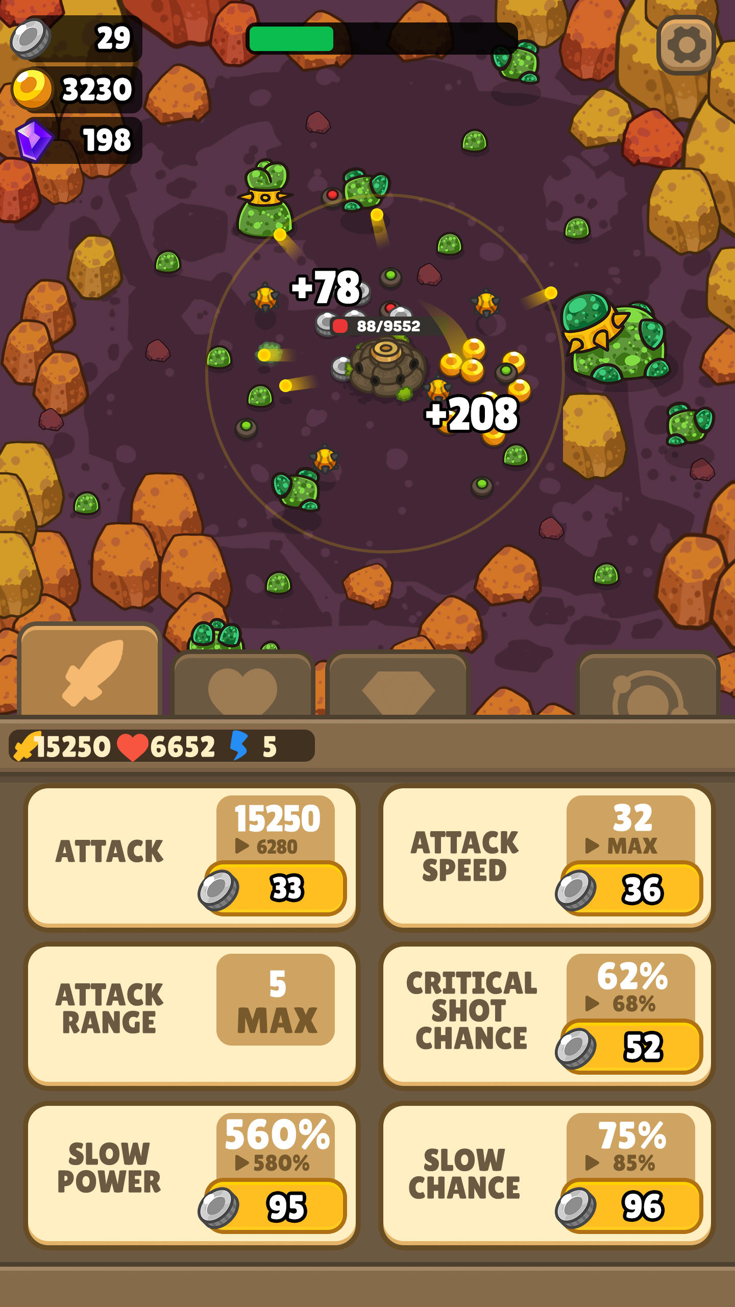 Screenshot of Idle Fortress Tower Defense