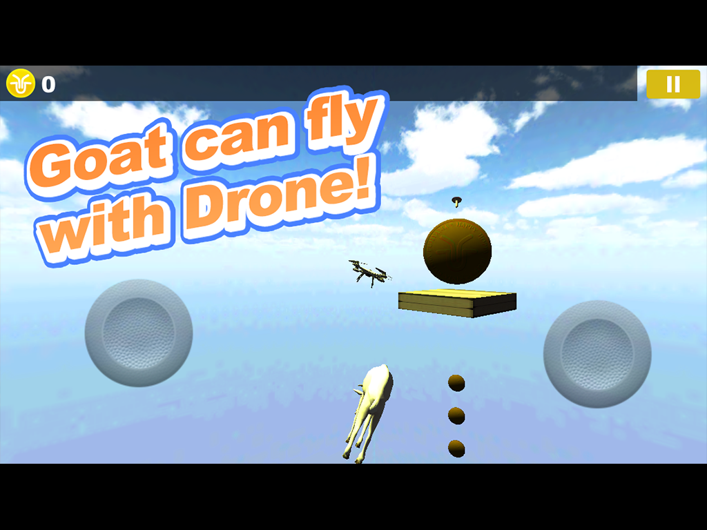 Drone with Goat Simulator Game Screenshot