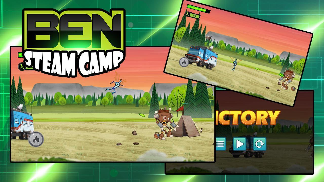 Ben Alien Kid Hero Steam Camp ゲームのスクリーンショット