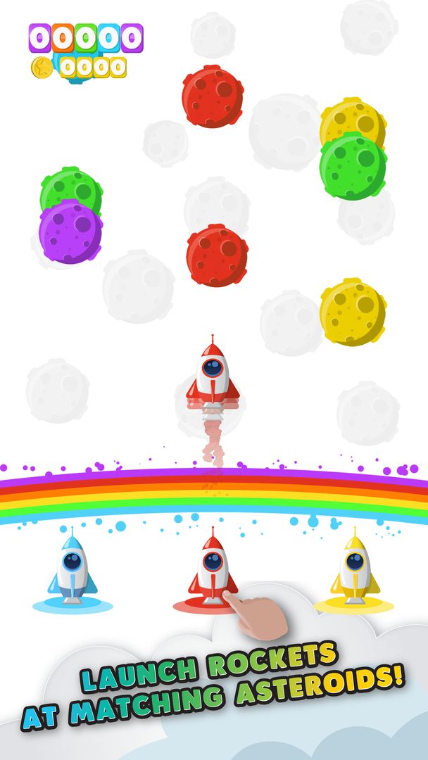 Rainbow Rocket screenshot game