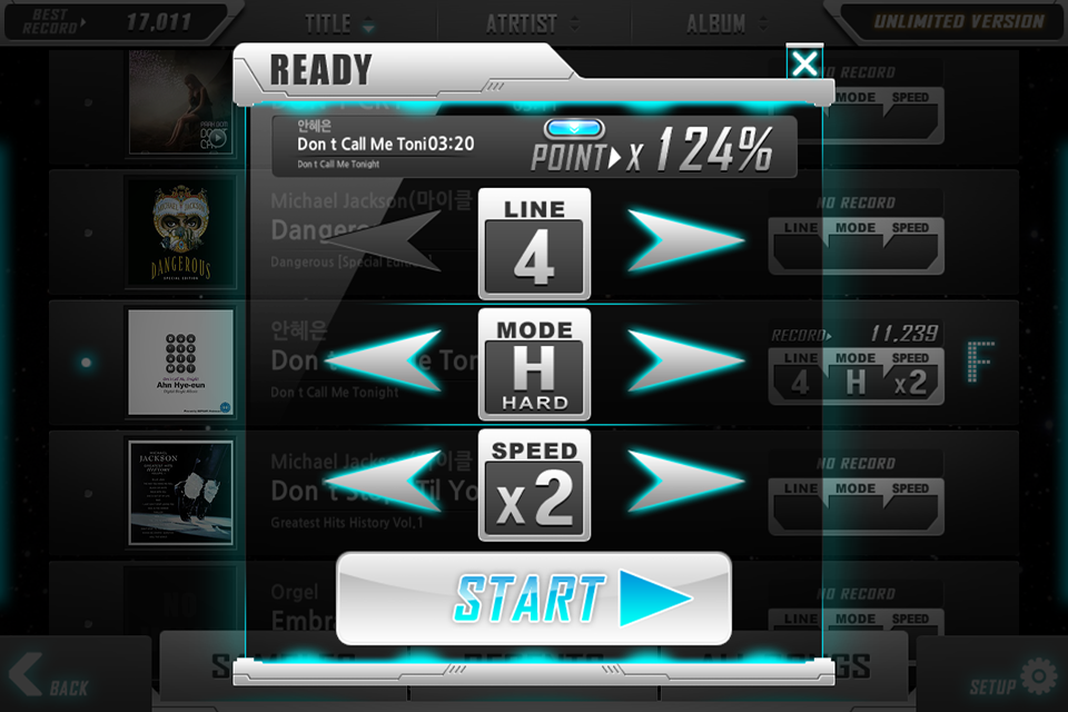 Cuplikan Layar Game BEAT MP3 - Rhythm Game