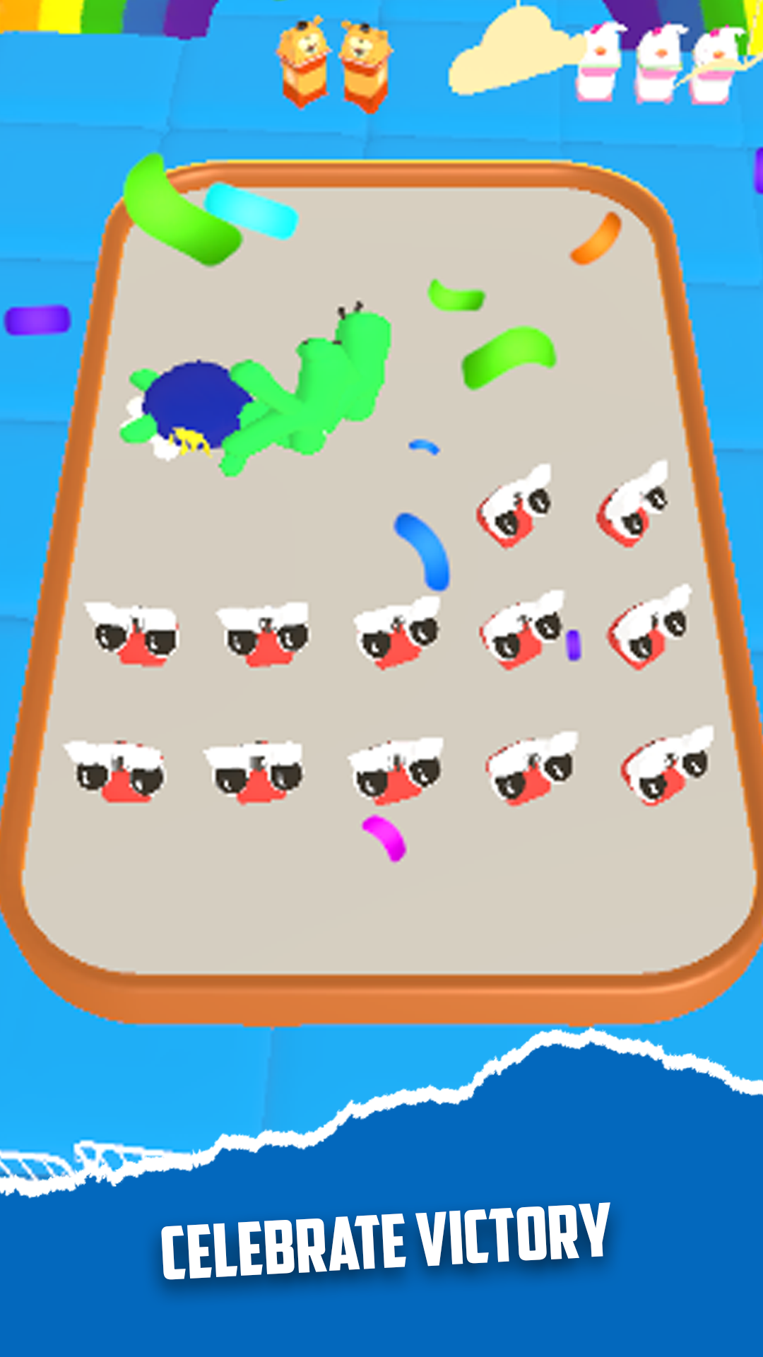 Alphabet Monster Merge 3D Game Screenshot