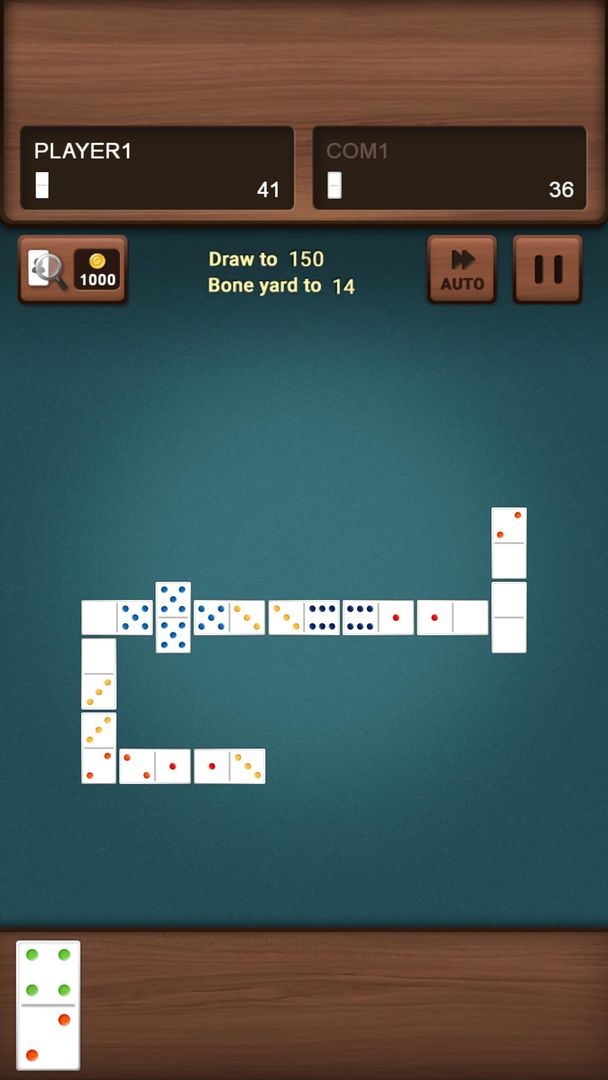 Screenshot of Dominoes Challenge