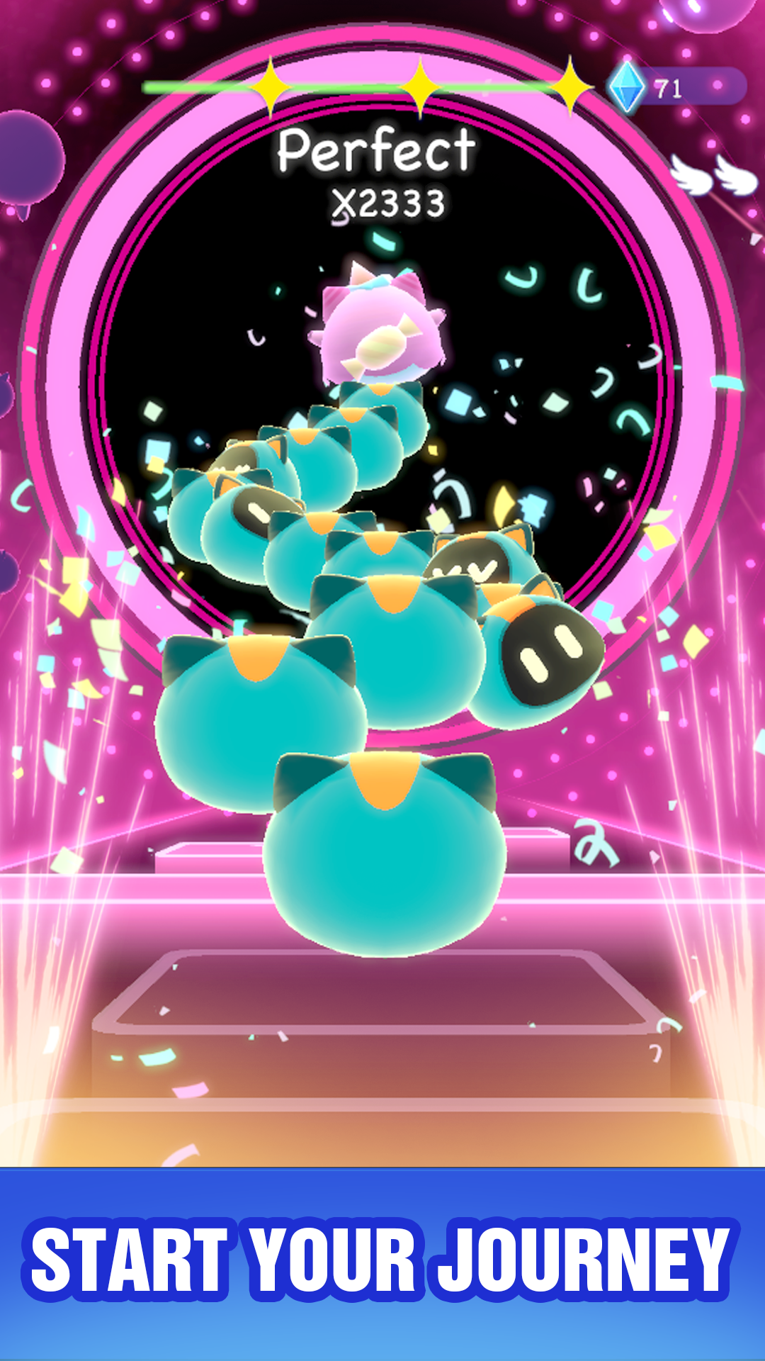Cat Hop - Dancing Music Games Game Screenshot