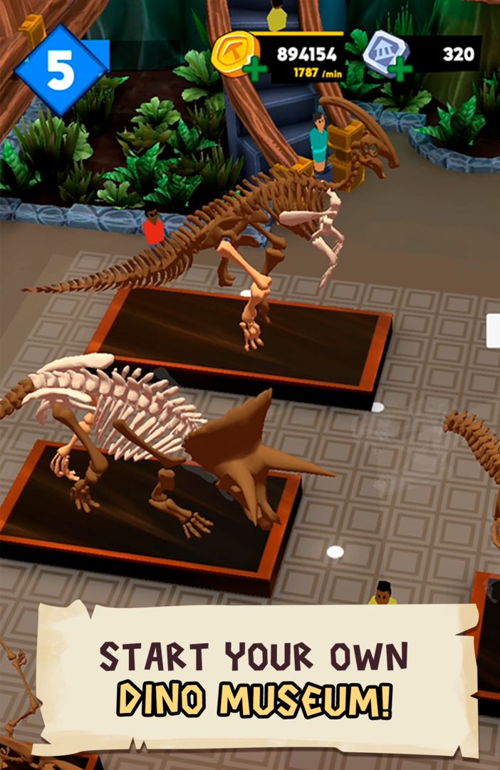 Screenshot of Dino Quest 2: Jurassic bones in 3D Dinosaur World