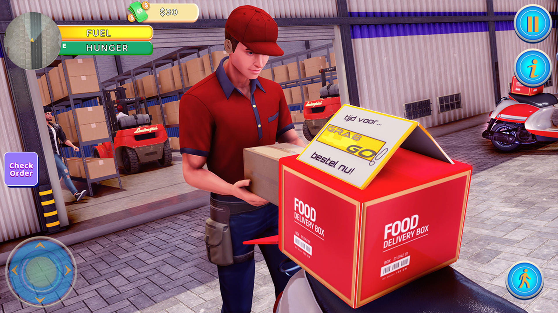 Screenshot 4 of Food Delivery Boy Bike Game 3D 