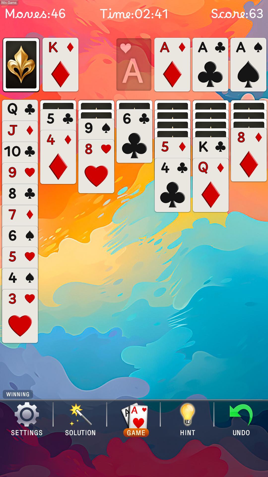 Screenshot 3 of SolaceSolitaire 