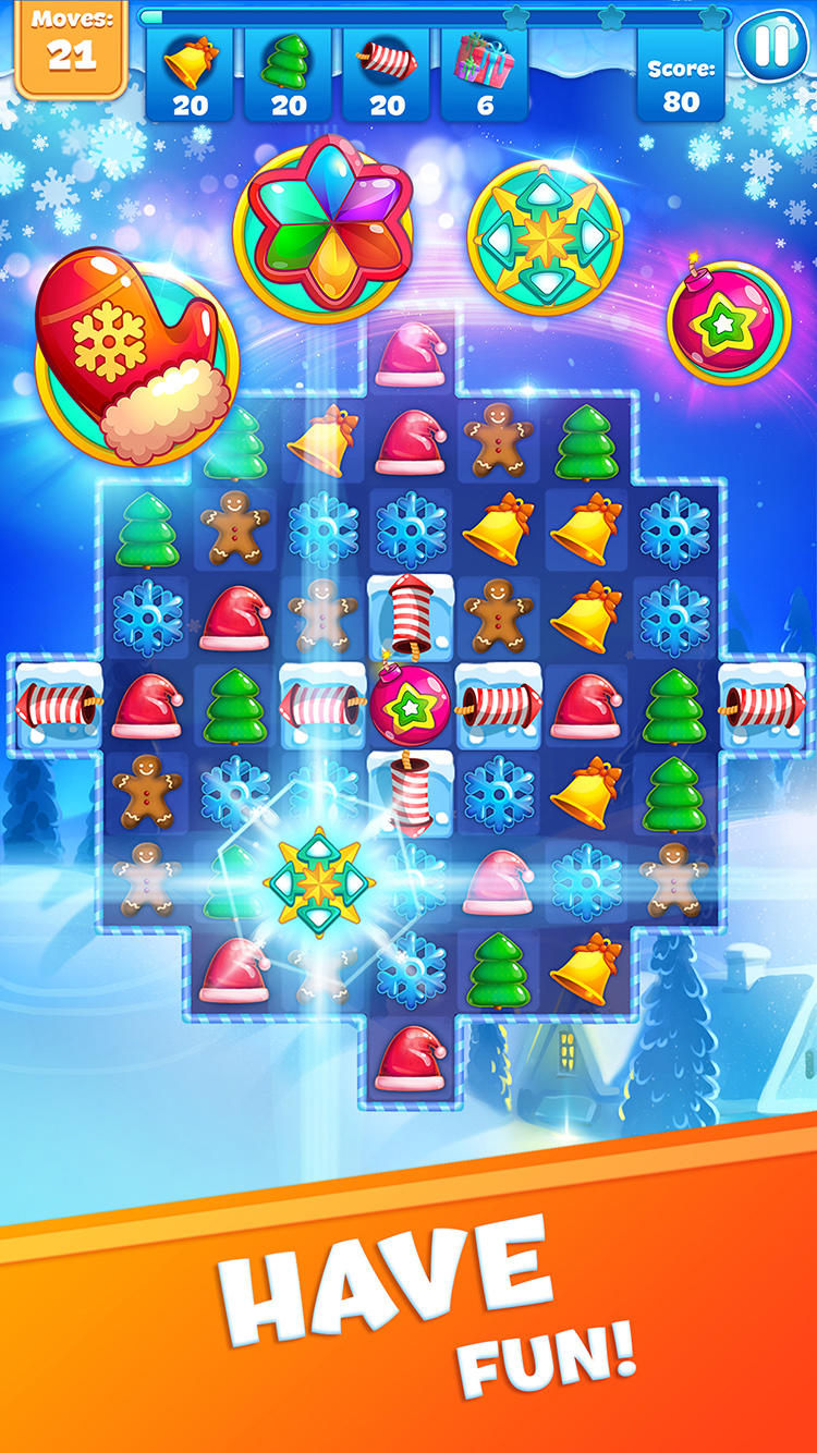 Christmas Sweeper 3 - Match-3 screenshot game