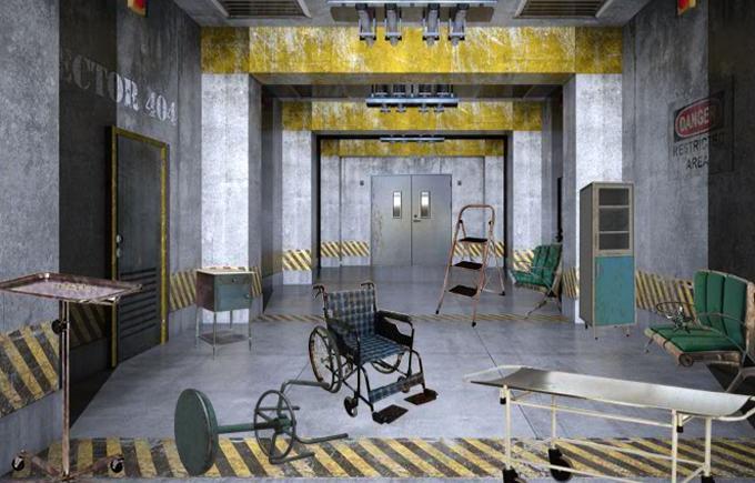 Escape Game Studio - Ruined Hospital 4 ゲームのスクリーンショット