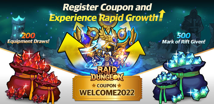 Banner of Raid the Dungeon : RPG nhàn rỗi 1.56.1