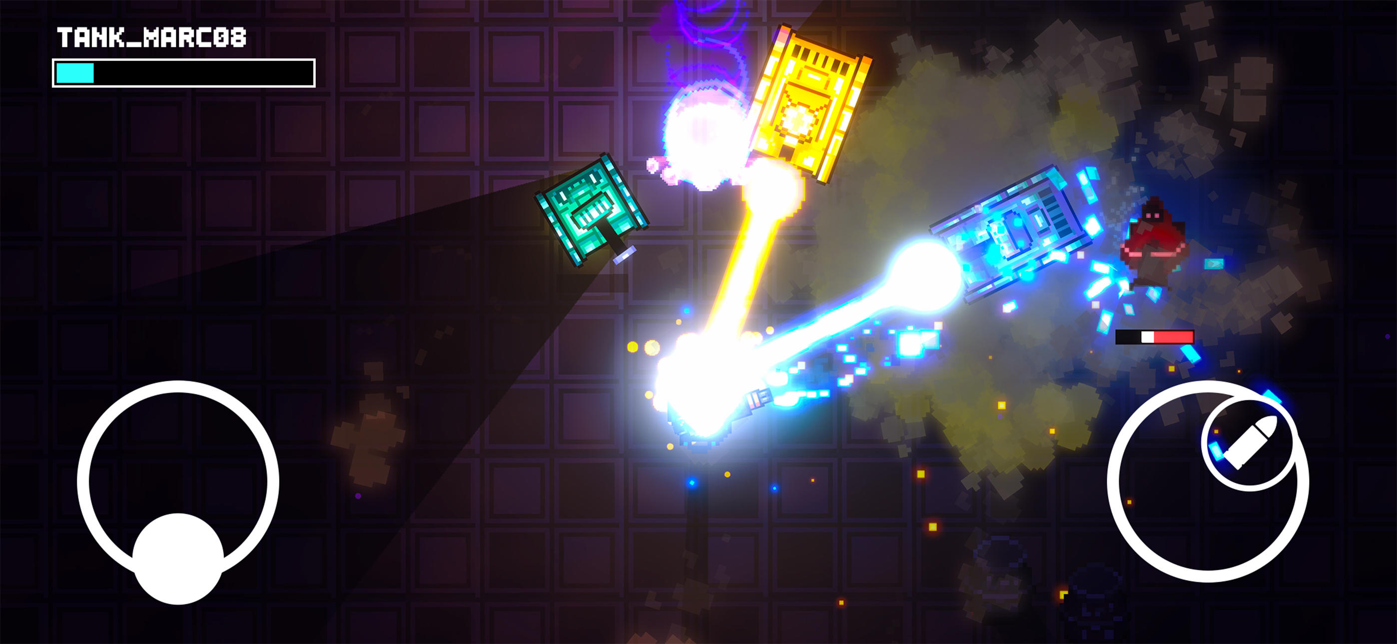 Laser Tanks: Pixel RPG Game Screenshot