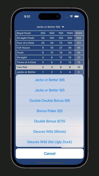 Video Poker Mobile screenshot game