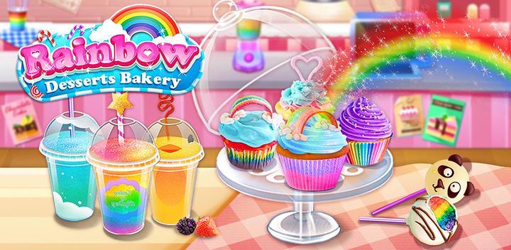 Banner of Rainbow Desserts Bakery Party 1.3
