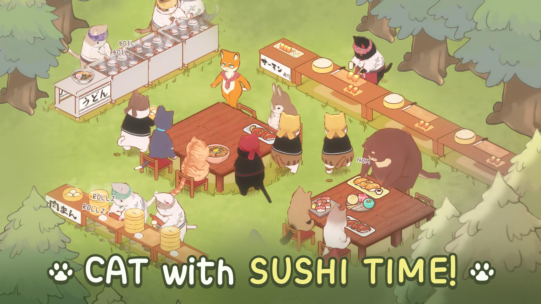 Screenshot of Cat Garden - Food Party Tycoon