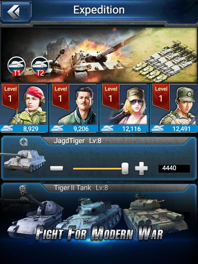 Panzer Strike ภาพหน้าจอเกม