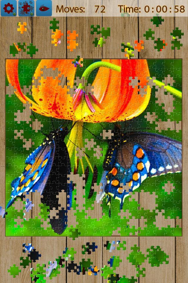 Butterfly Jigsaw Puzzles Game Screenshot