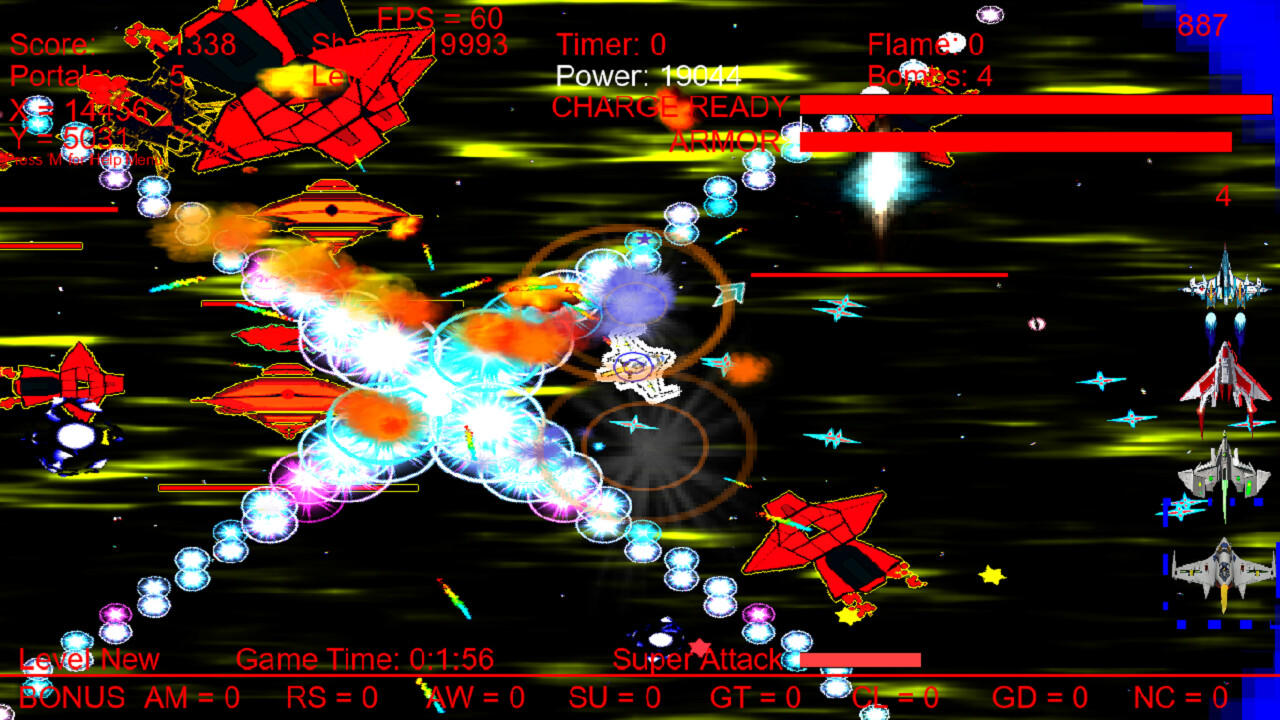 Screenshot of Asteroid King