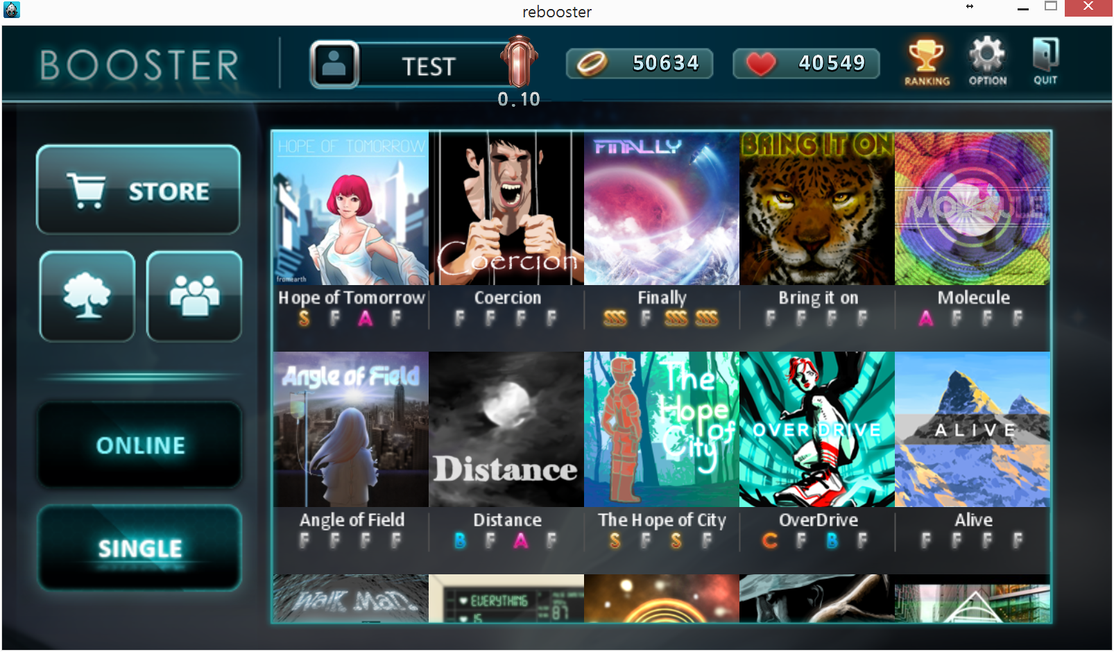 리듬게임 부스터 ( Booster : reboot ) ภาพหน้าจอเกม