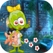 Green Zombie Girl Лучшая спасательная игра - 283