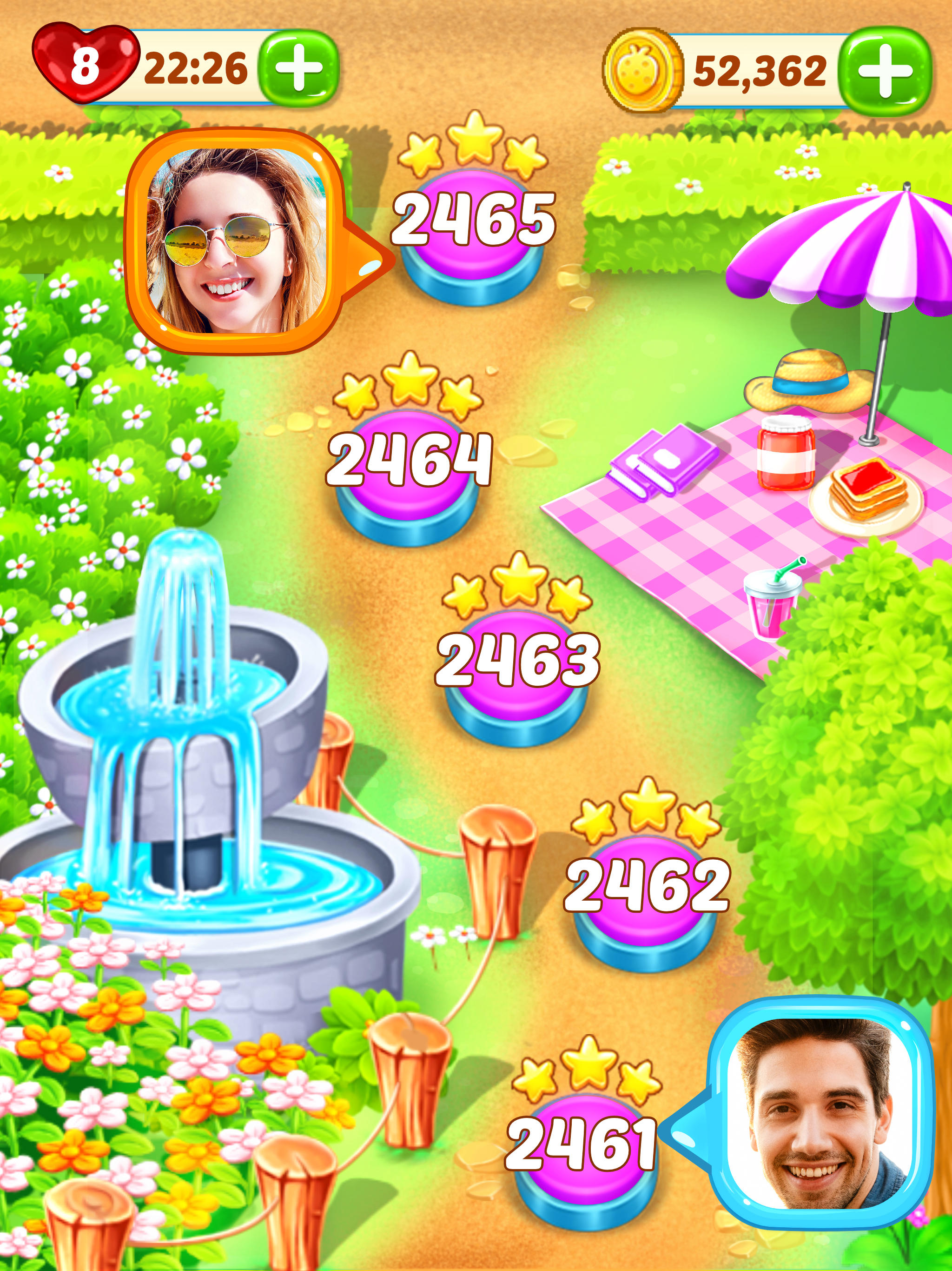 Gummy Paradise: Match 3 Games Game Screenshot