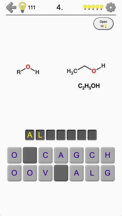 Functional Groups in Chemistry Game Screenshot